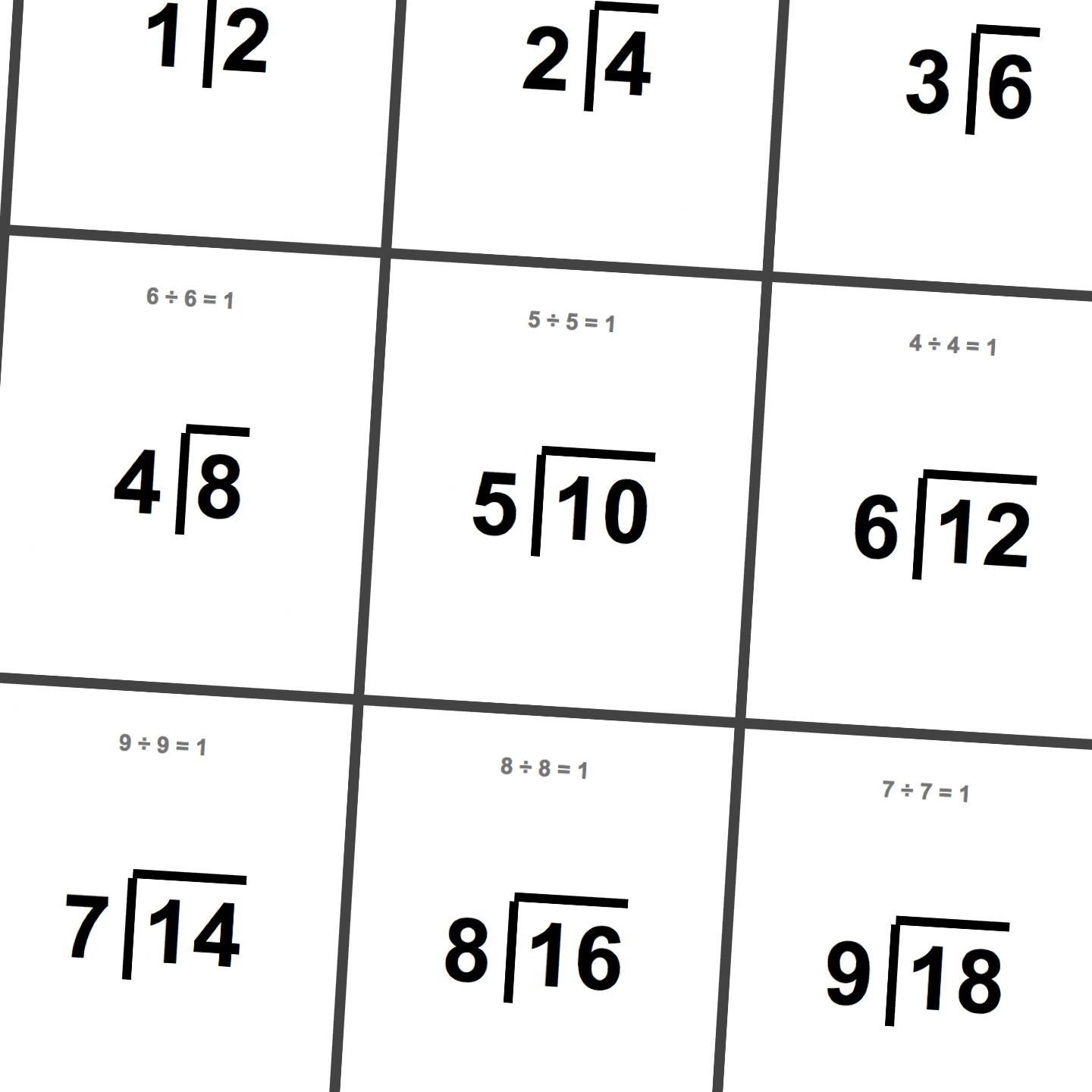 Free Printable Division Flash Cards Free Printable