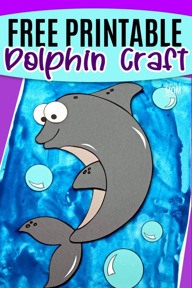 Free Printable Dolphin Craft For Kids Dolphin Craft Animal Crafts 