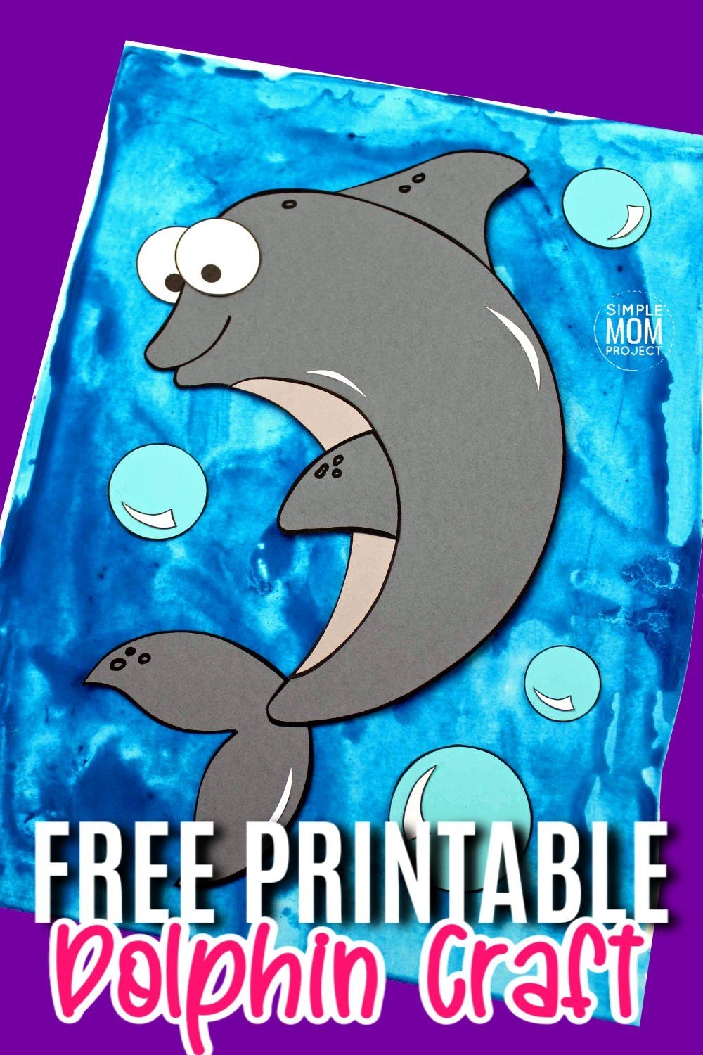 Free Printable Dolphin Craft For Kids Dolphin Craft Animal Crafts 