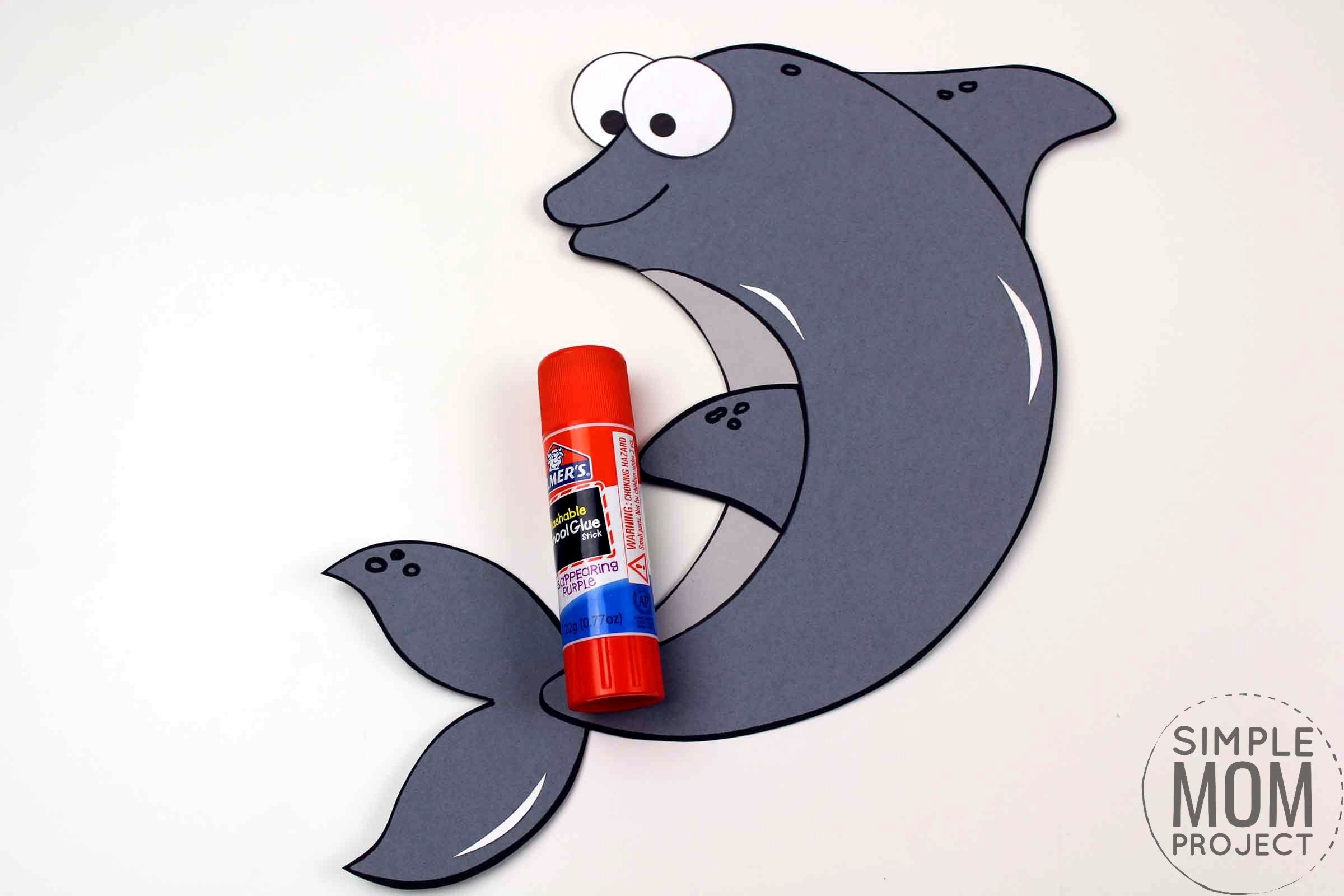 Free Printable Dolphin Craft For Kids Dolphin Craft Ocean Animal