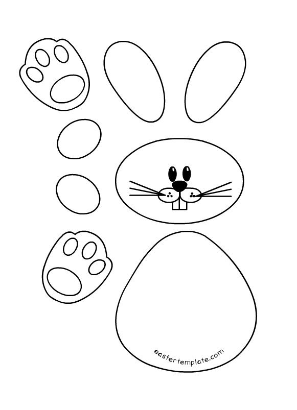 easter bunny templates printable free