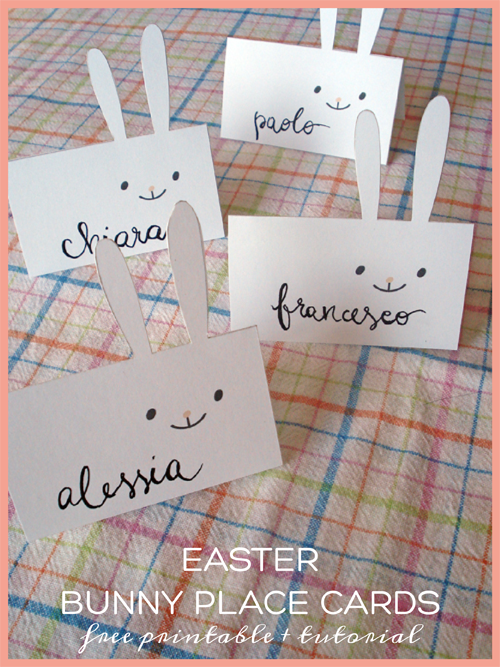 free printable easter place cards printable