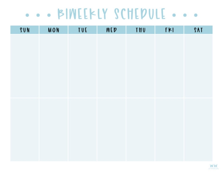 Free Printable Editable 2 Week Calendar Template Printable Templates