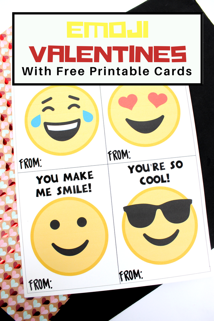 Free Printable Emoji Valentines Day Cards For School Parties