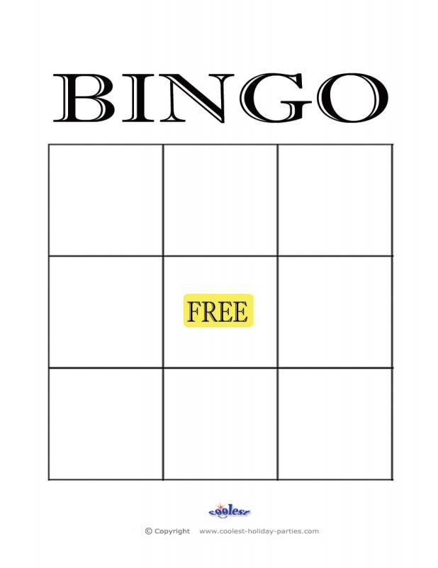 Free Printable Empty Bingo Cards Free Printable Card