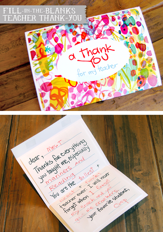 Free Printable End Of The Year Teacher Cards