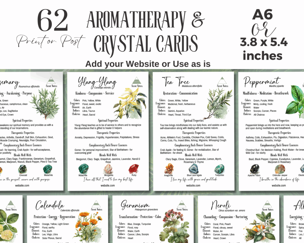 Free Printable Essential Oil Recipe Cards Download Free Printable