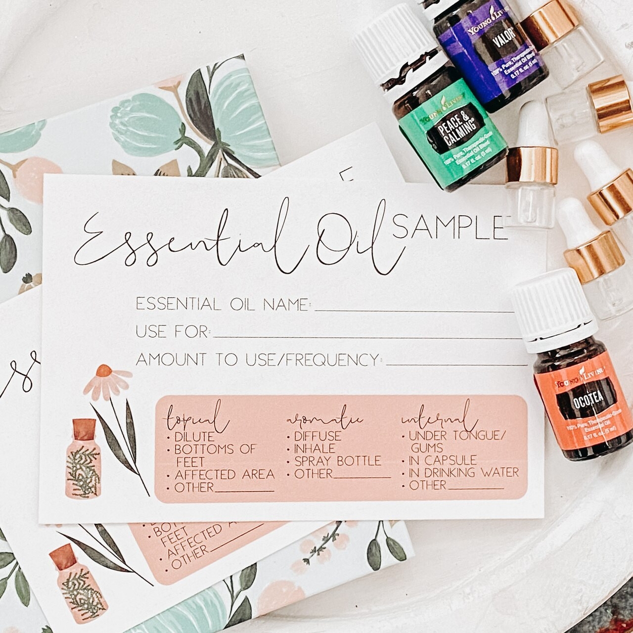 free printable essential oil recipe cards