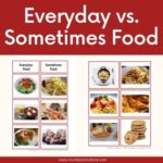 Free Printable Everyday Vs Sometimes Foods Montessori Nature