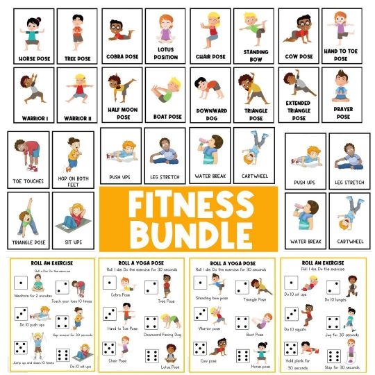 free printable exercise cards for adults
