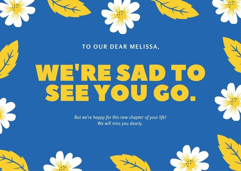 Free Printable Farewell Cards For Colleagues