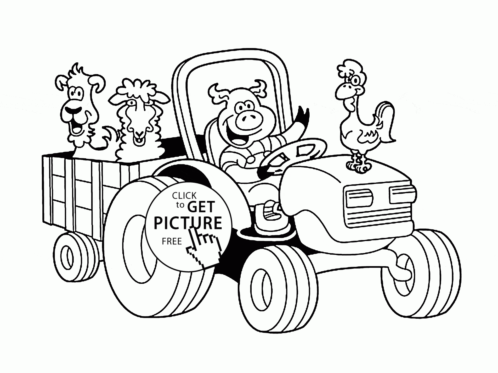 Free Printable Farm Animal Coloring Pages Coloring Home