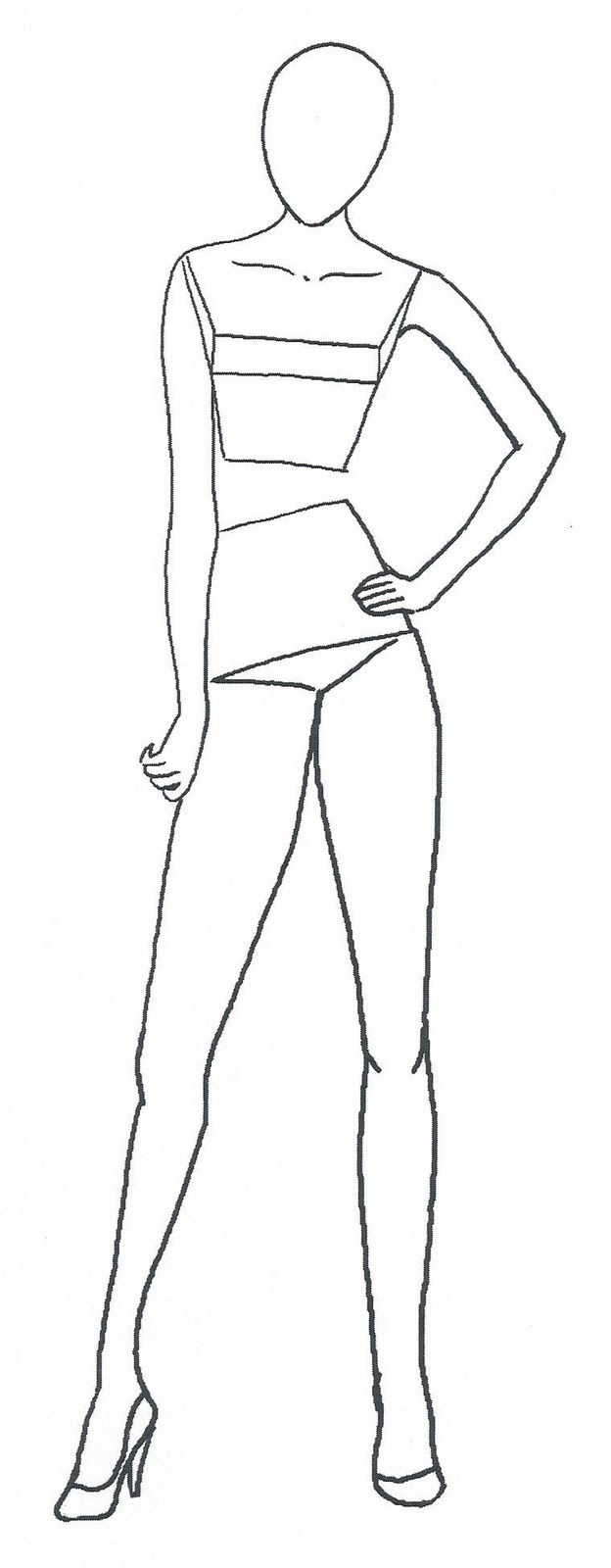 printable fashion model templates