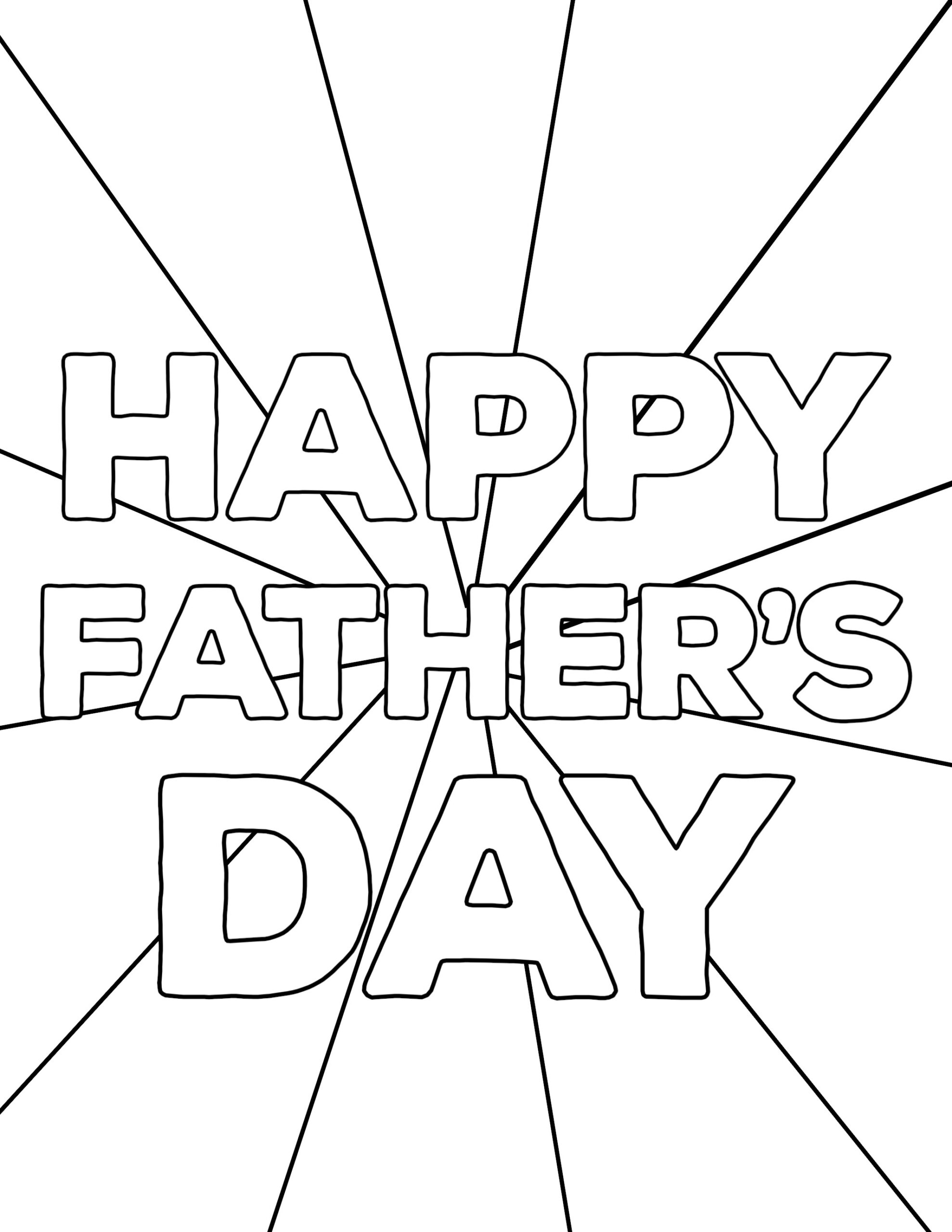 free printable father's day coloring cards