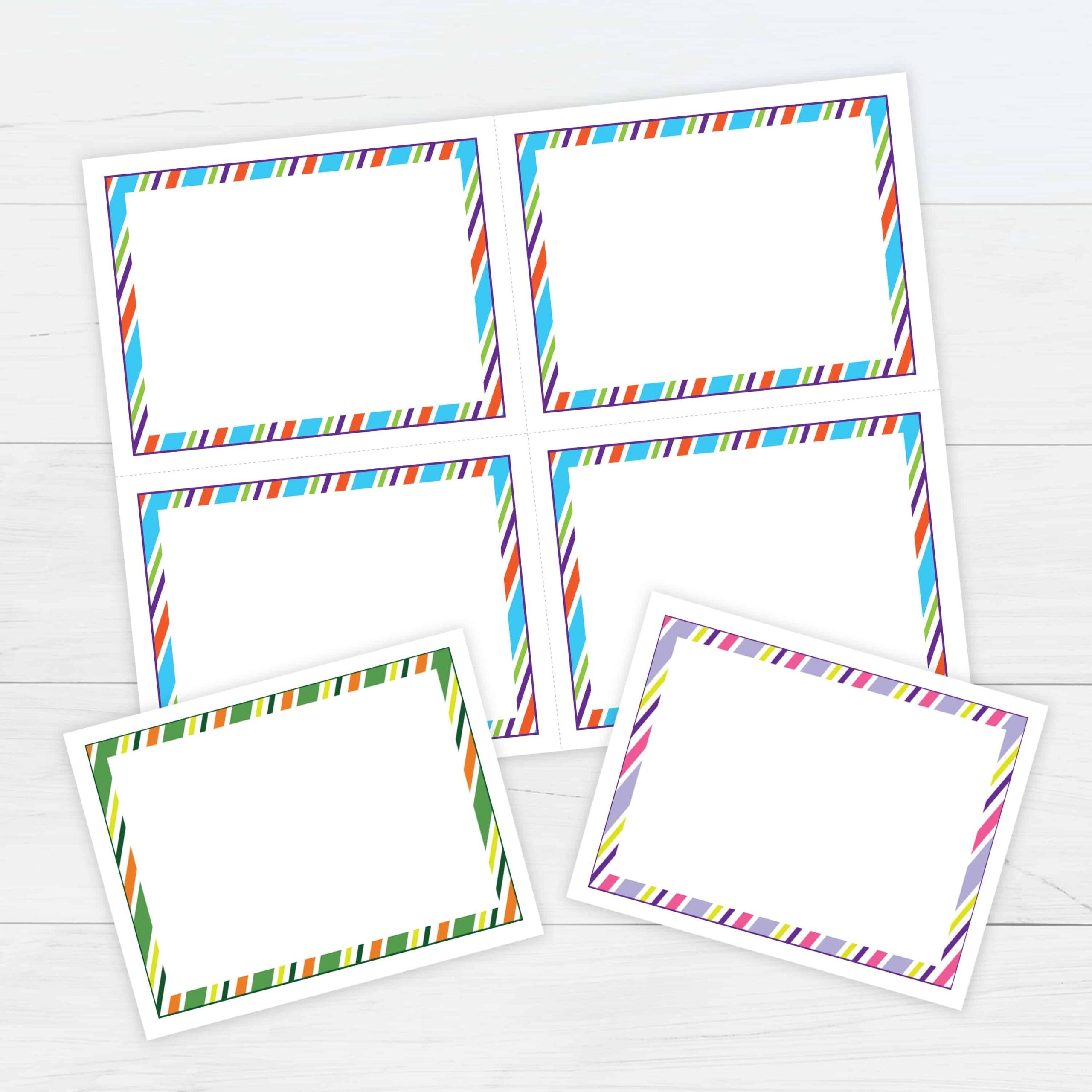 Free Printable Flash Cards Template Sarseh
