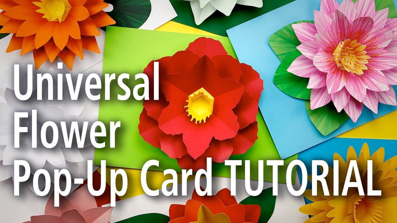 Free Printable Flower Pop Up Card Templates Best Flower Site