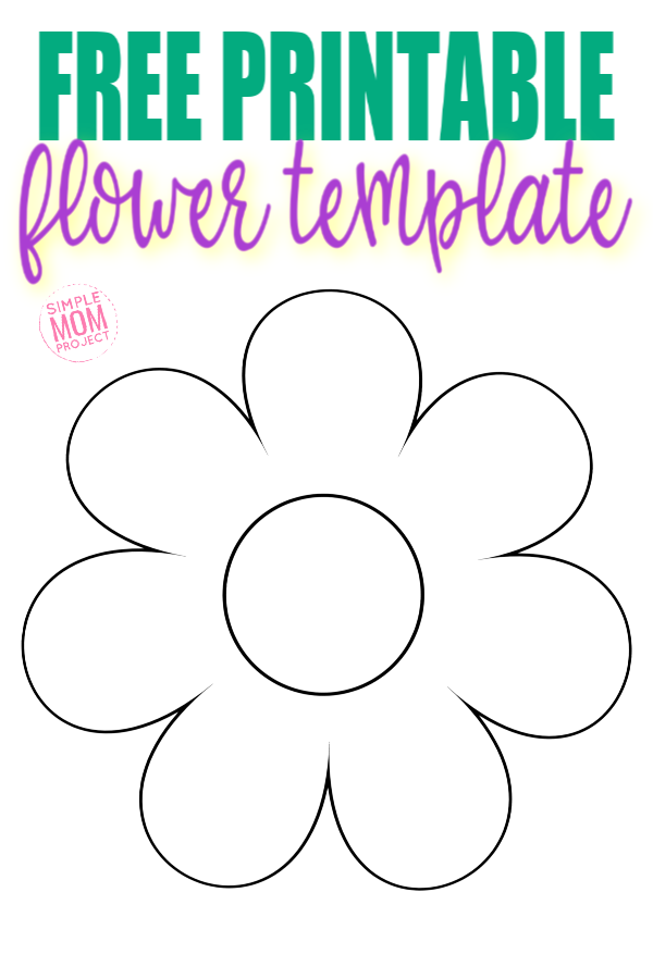 free flower printable template