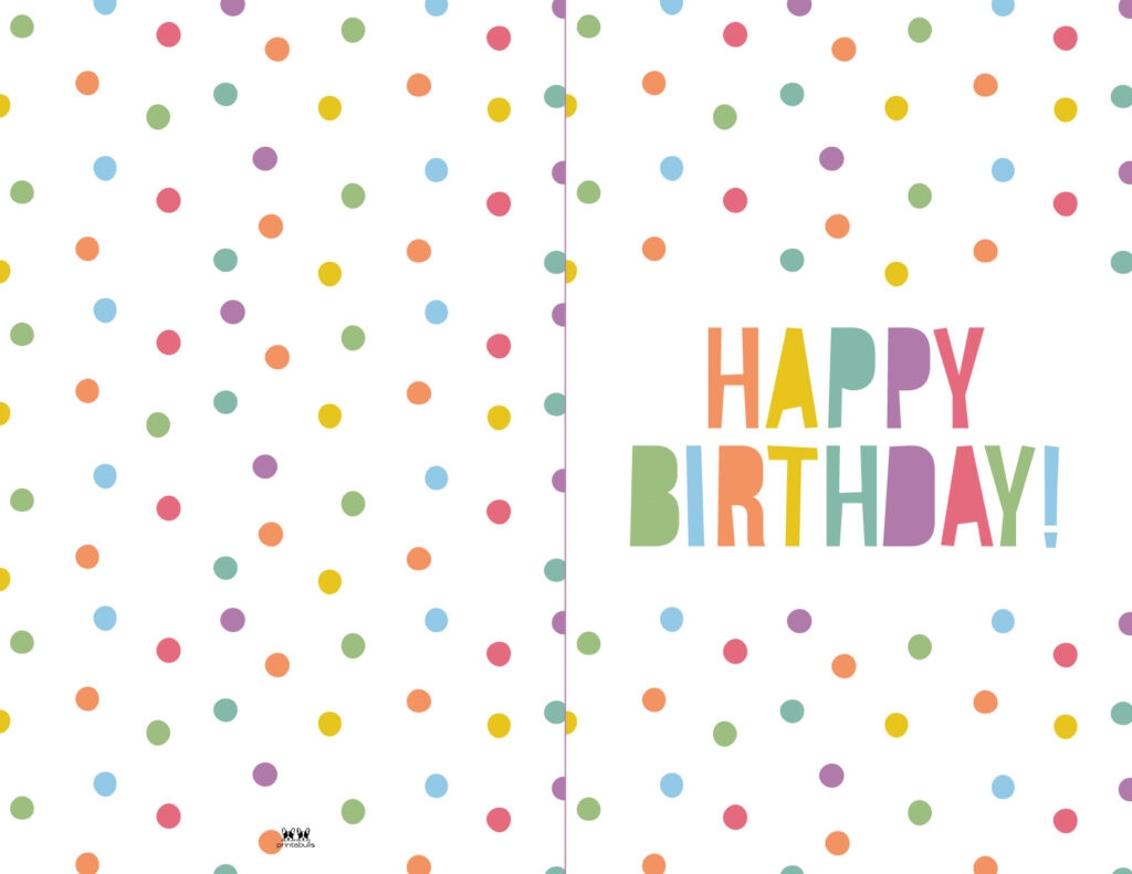 Free Printable Foldable Birthday Cards