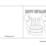 Free Printable Foldable Birthday Cards To Color