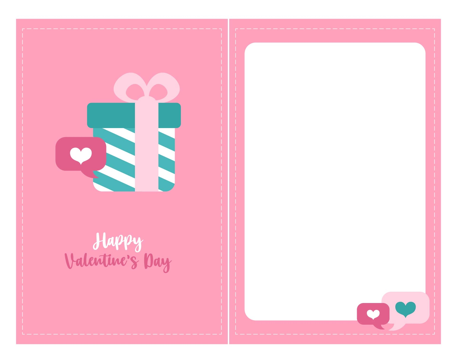 free printable folding valentine cards