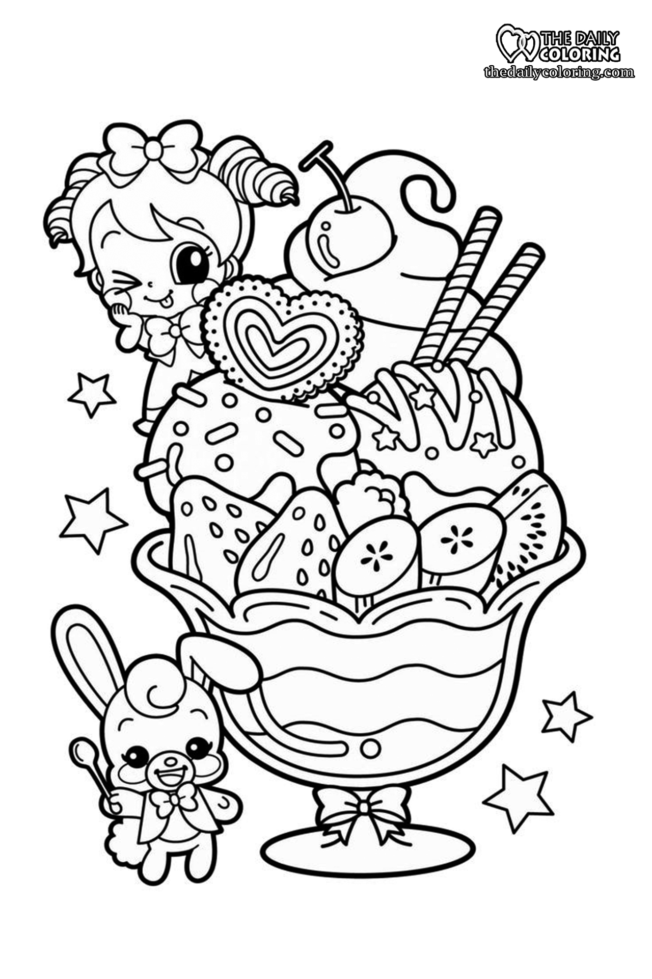 Free Printable Food Coloring Pages 2025 The Daily Coloring