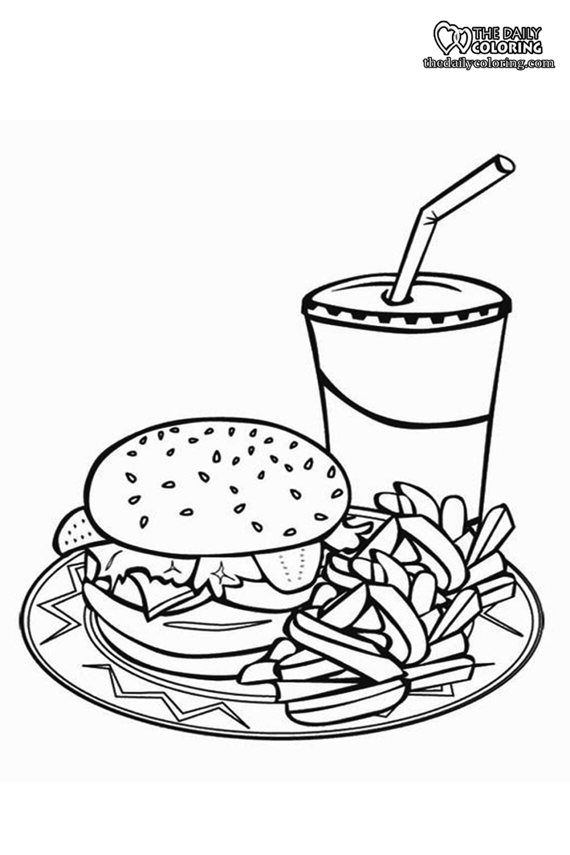 printable food colouring pages