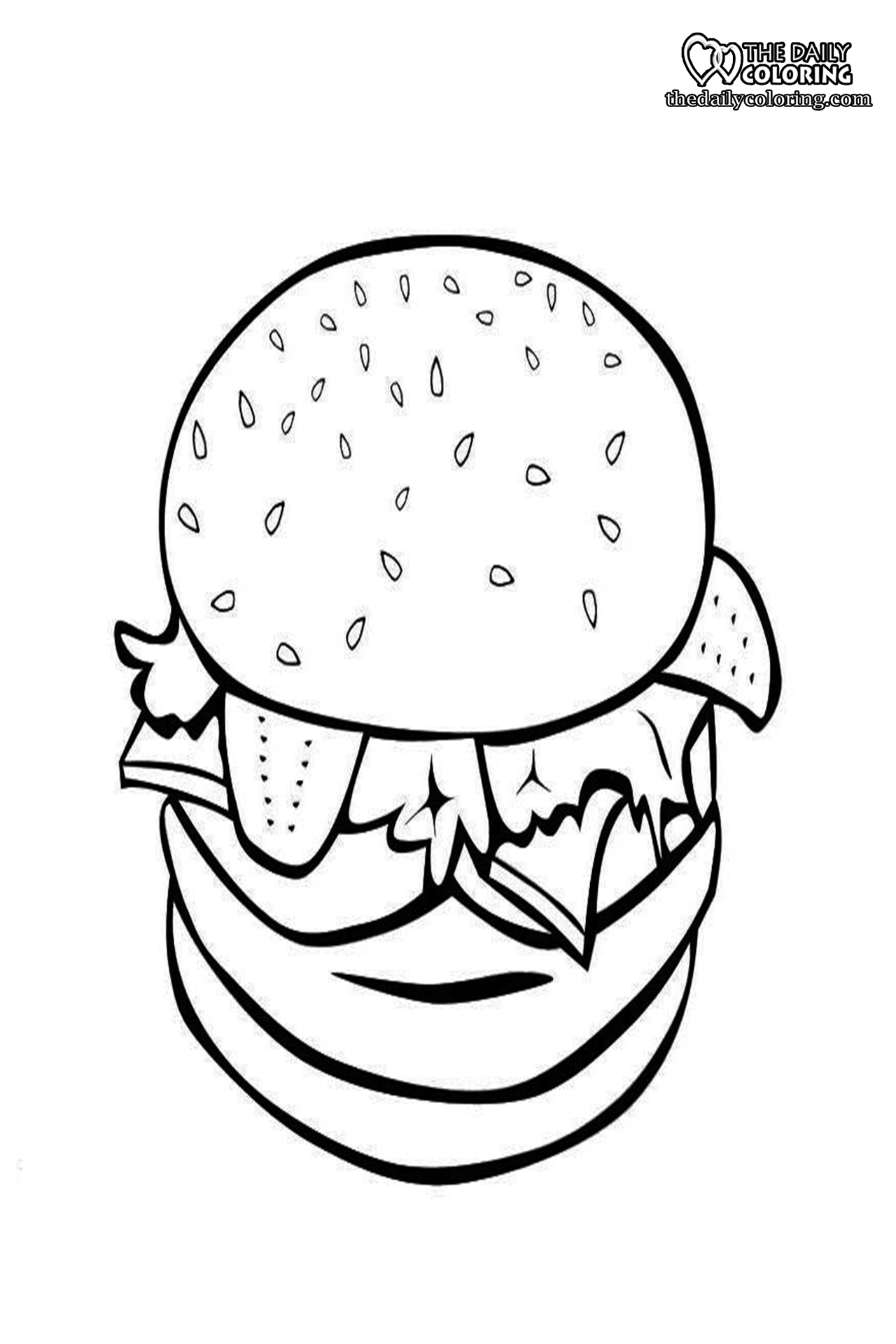 easy food coloring pages pdf