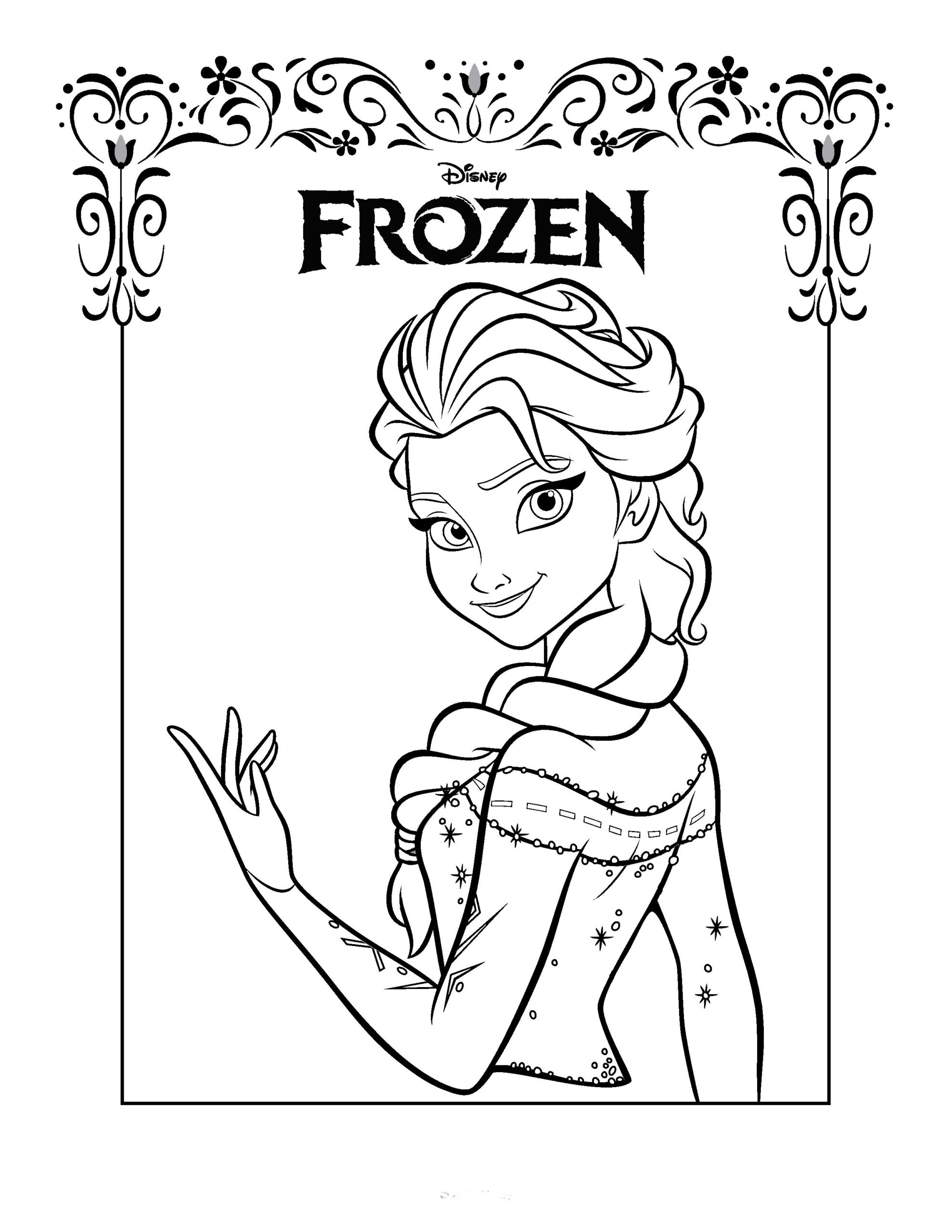 Free Printable Frozen Coloring Pages For Kids Best Coloring Pages For 