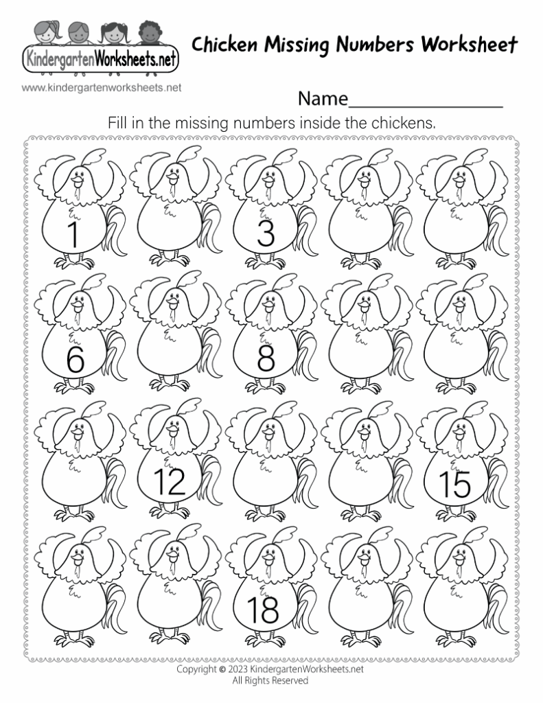 Free Printable Fun Counting Worksheet For Kindergarten