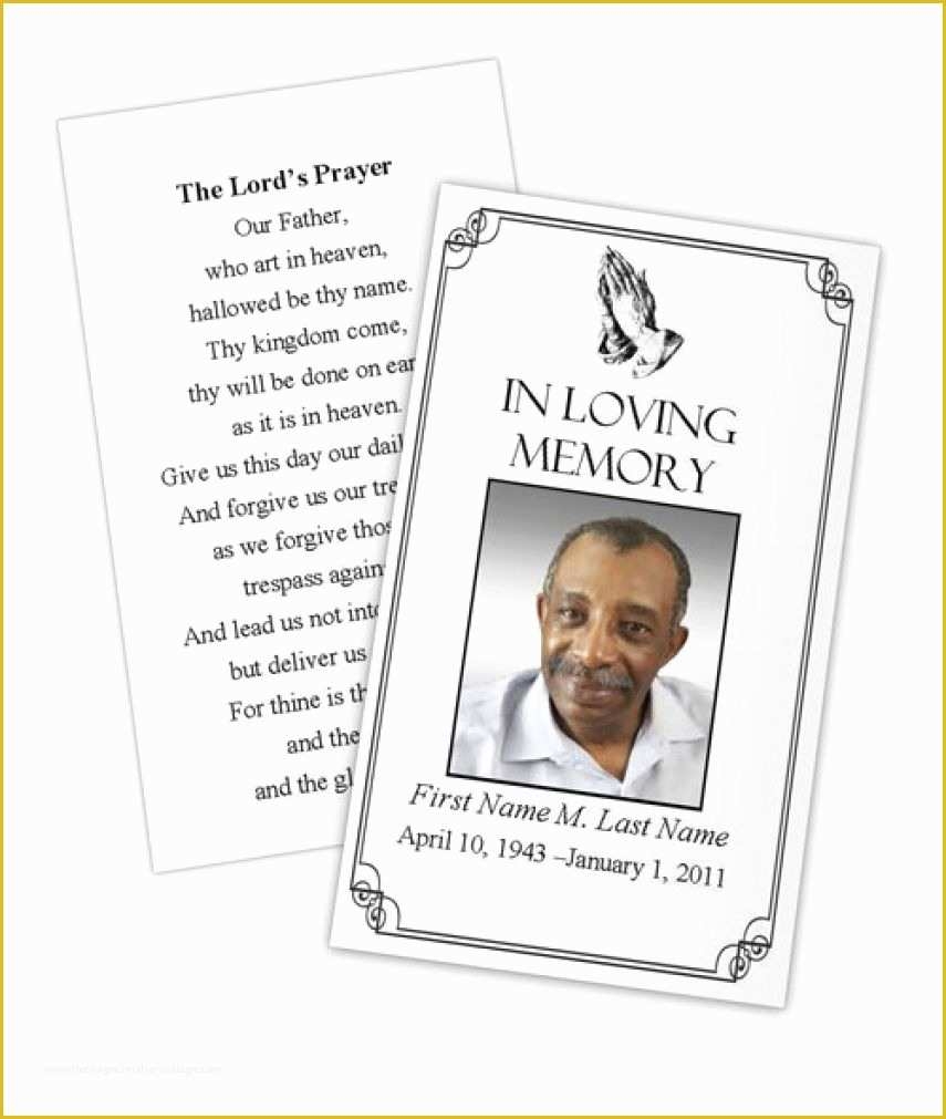 free printable funeral prayer cards
