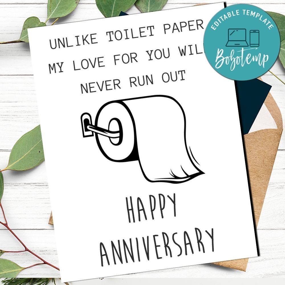 free printable funny anniversary cards for wife