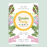 Free Printable Garden Party Invitation Template Printable Templates