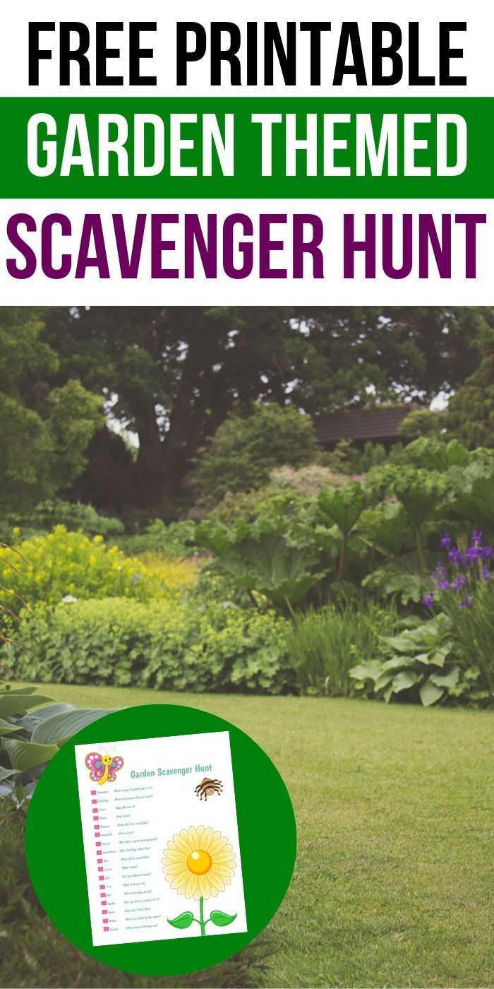 FREE Printable Garden Scavenger Hunt Scavenger Hunt For Kids 