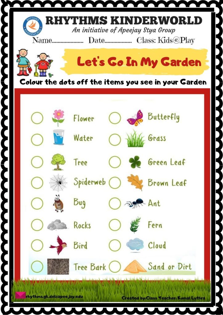 Free Printable Gardening Worksheets Printable Worksheets