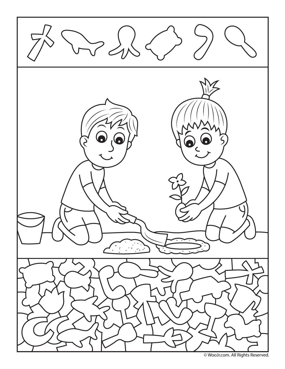 free printable gardening worksheets