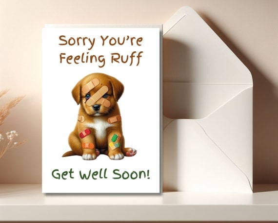 free printable get well cards for dogs
