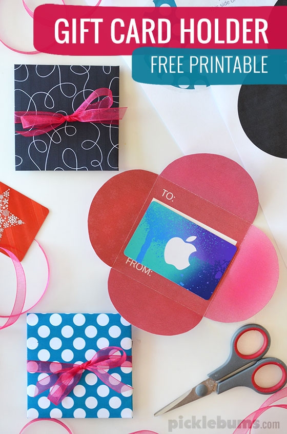 Free Printable Gift Card Holders Picklebums