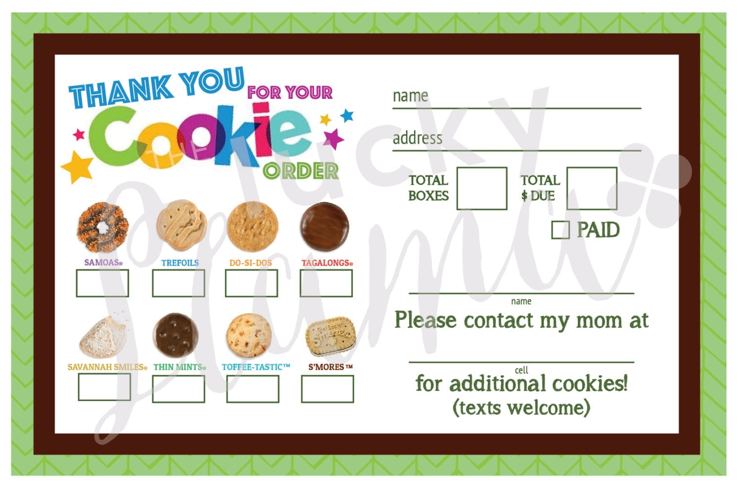 Free Printable Girl Scout Cookie Thank You Cards Thinkptu