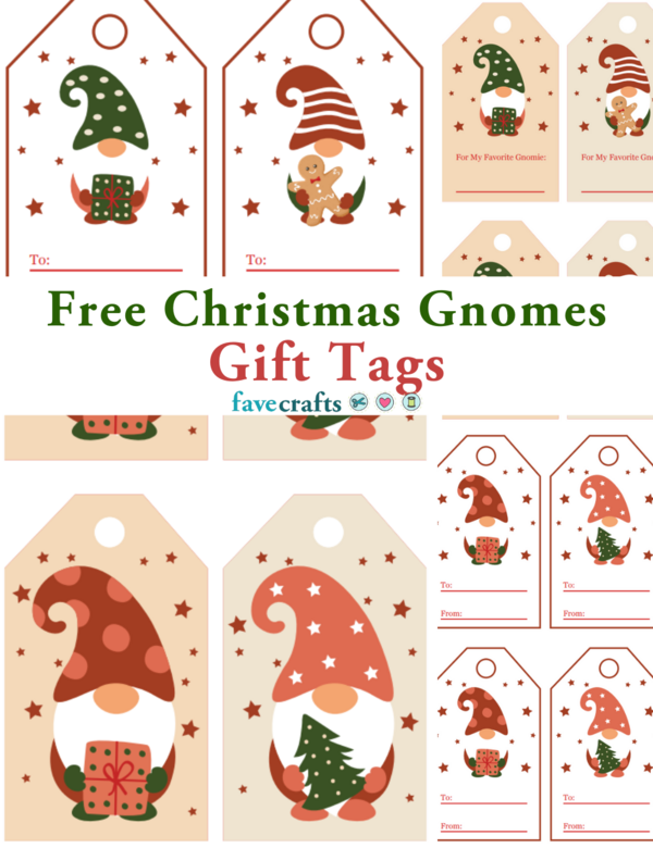 Free Printable Gnome Gift Tags Christmas Gift Tags Diy Christmas