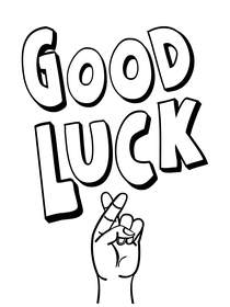 Free Printable Good Luck Coloring Cards Cards Create And Print Free 