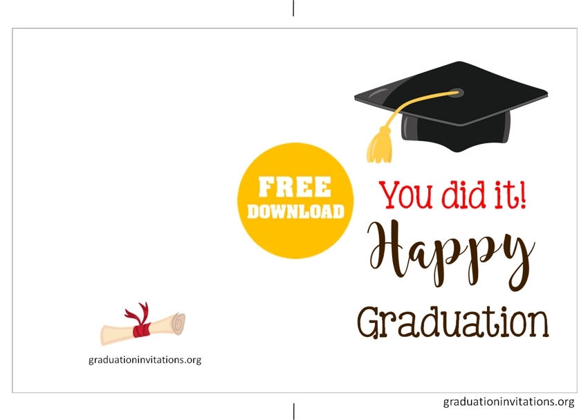 Free Printable Graduation Cards 2025 Sawyer Fletcher