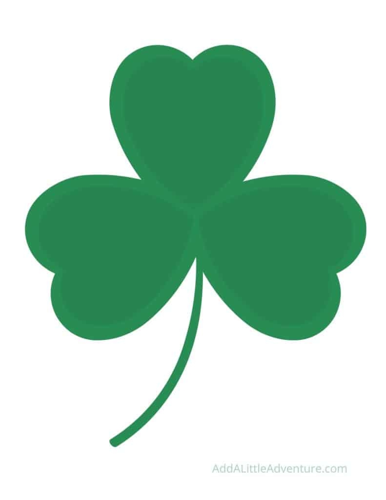 free printable shamrock template