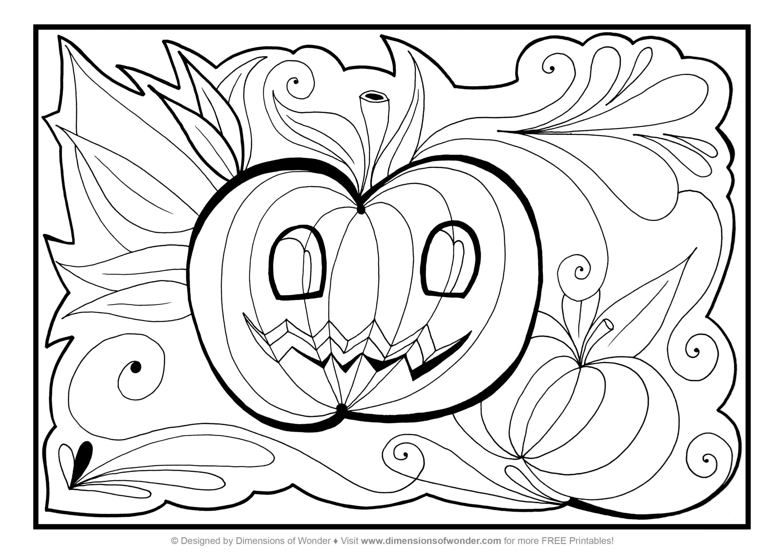 Free Printable Halloween Coloring Pages Adults Coloring Home