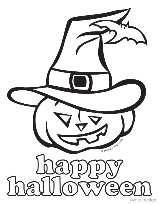 free coloring halloween pages