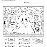 Free Printable Halloween Math Worksheet For Kindergarten
