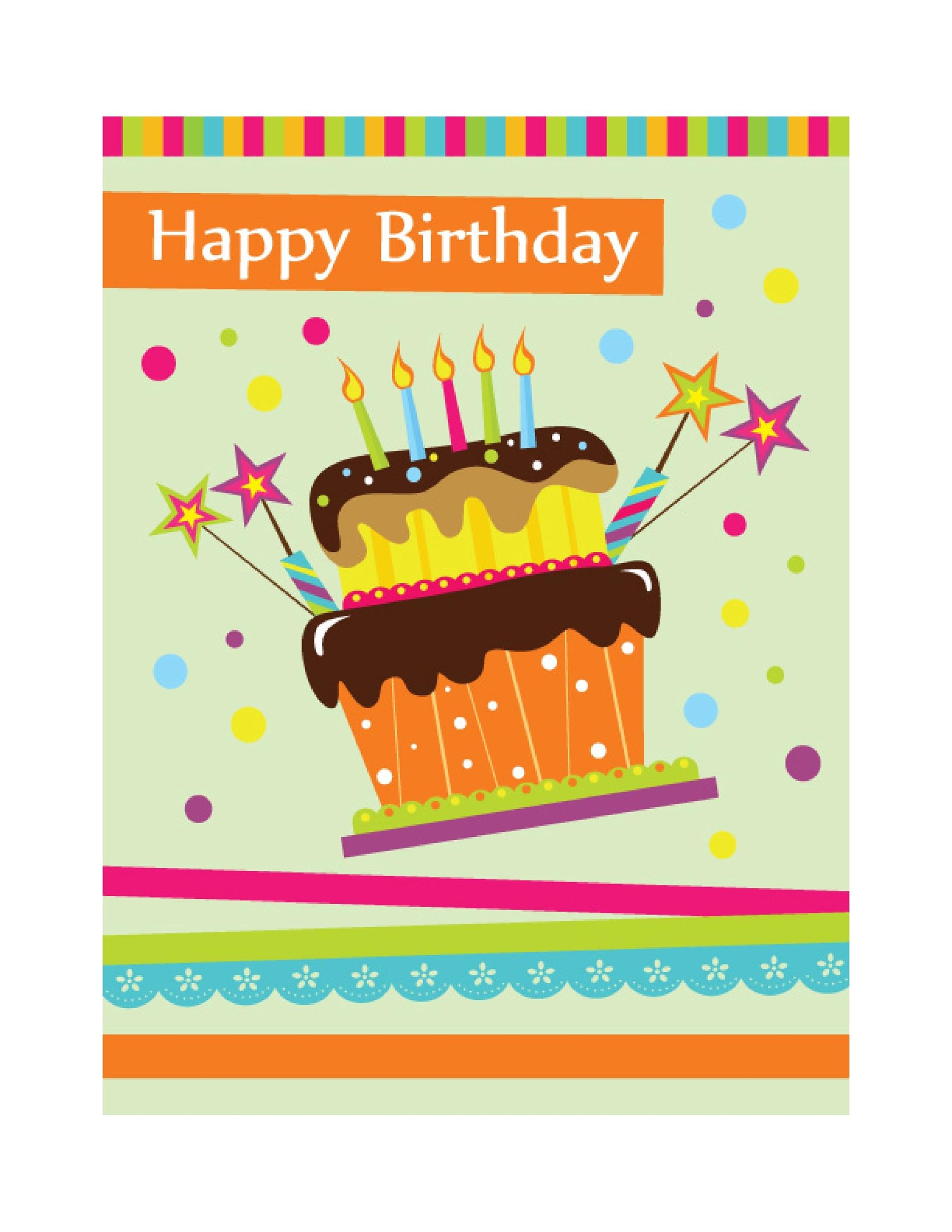 free happy birthday card printable pdf for her