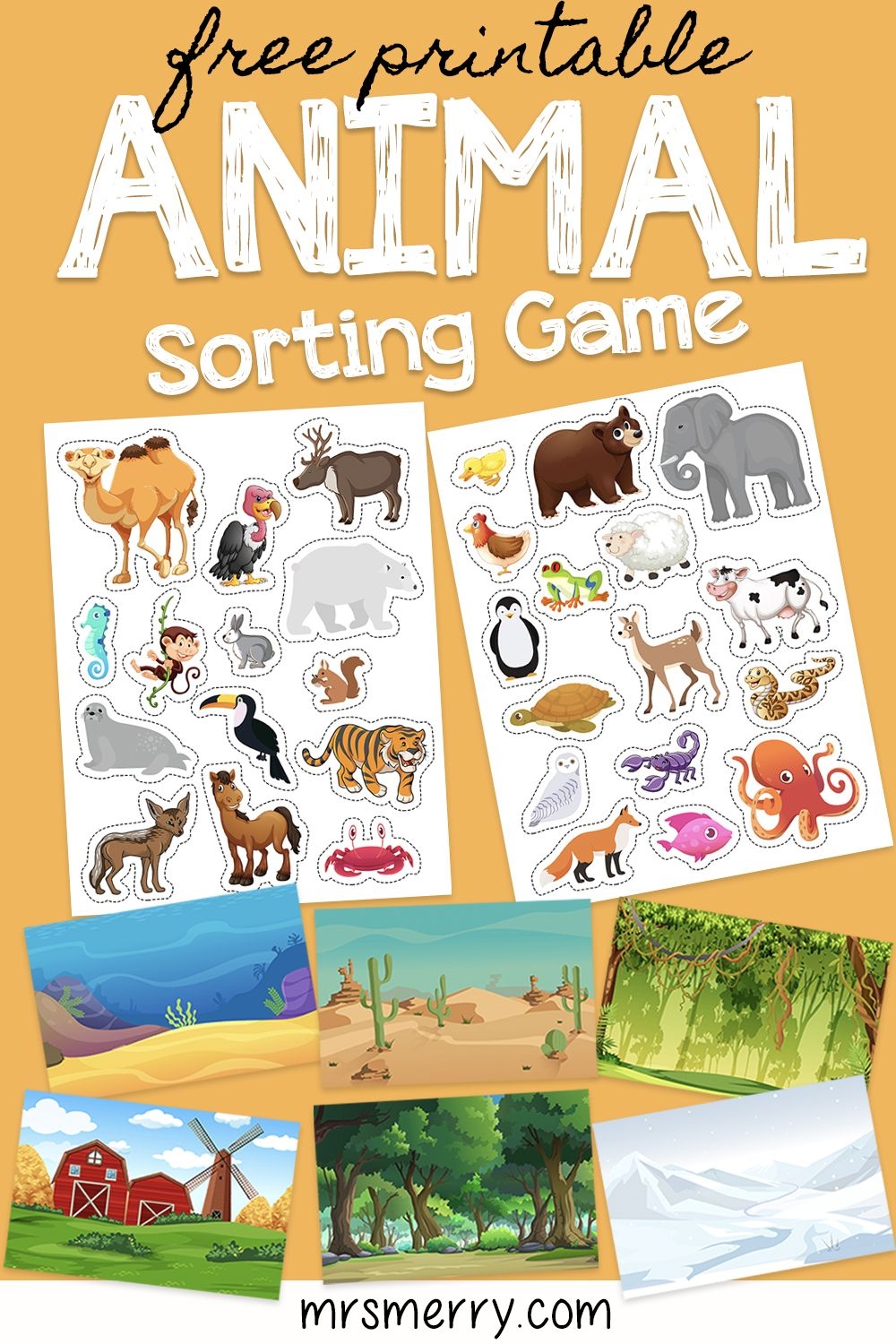 Free Printable Healthy Habits Kids Activity Mrs Merry Animal 
