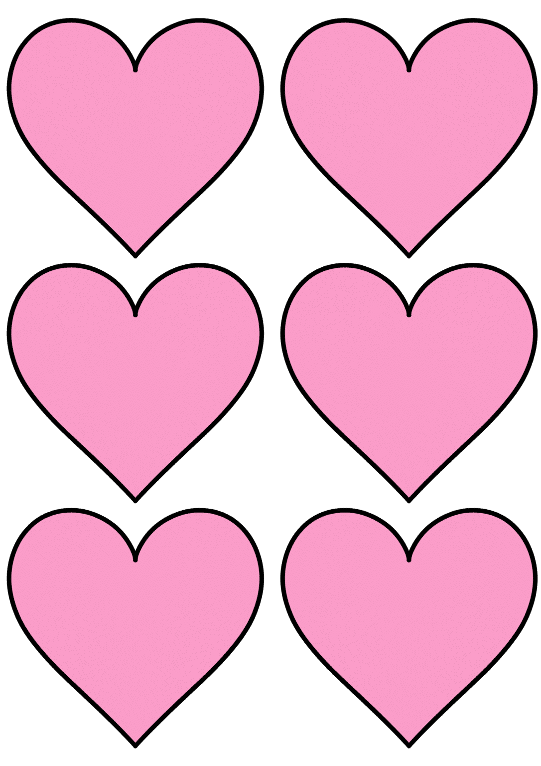 free printable heart template