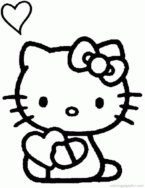 Free Printable Hello Kitty Coloring Pages Coloring Home