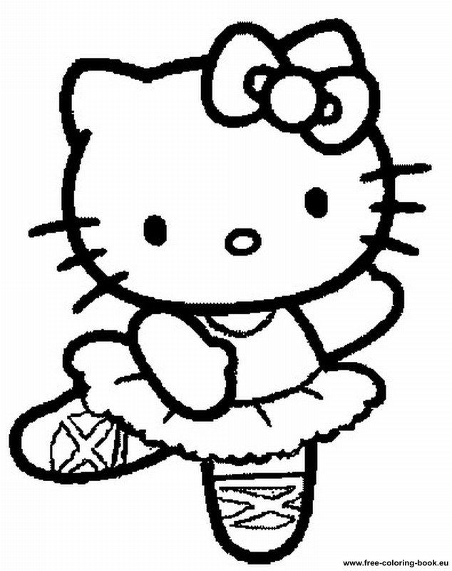 Free Printable Hello Kitty Coloring Pages Coloring Home